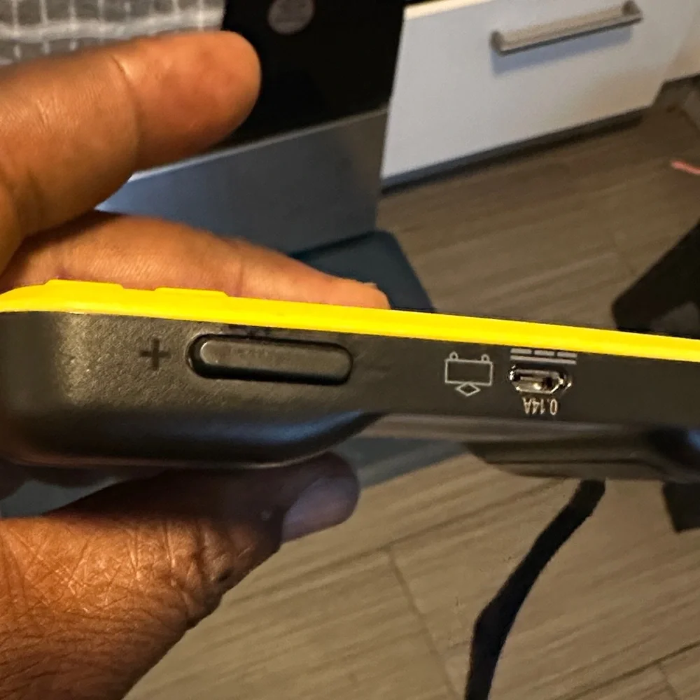 Arcade Pac-Man Handheld Console - Bright Yellow - For Parts ONLY Screen Cracked.